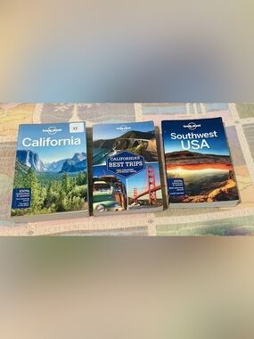 Lonely Planet California 7th Ed (2015) CA Best Trips & SW USA (3 books)